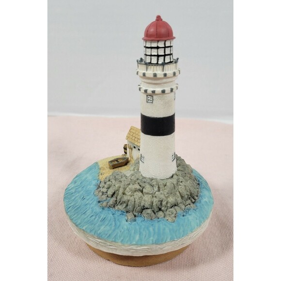 Our America Candle Topper Jar Lid Cover Resin Topper Lighthouse - Picture 5 of 8
